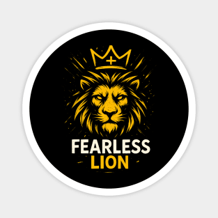 Fearless Lion Magnet